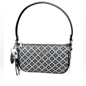 Nanette Lepore Rayza Print 28721704 Heart Geo Black Baguette New With Tags